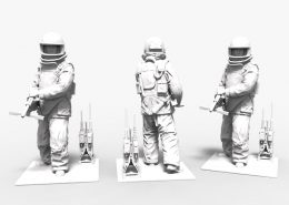 Bomb Disposal Statue Artec Eva Europac 3D