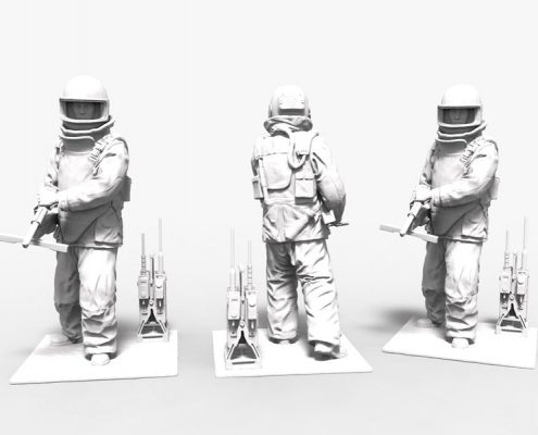 Bomb Disposal Statue Artec Eva Europac 3D