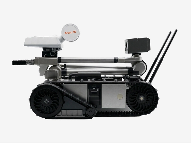 Robot-mounted SLAM LiDAR scanning for hazardous and confined spaces